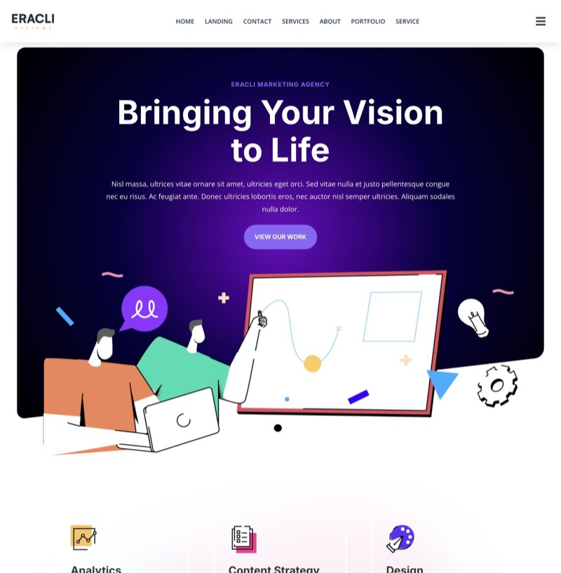 Eracli-Website-Demo: Marketingagentur